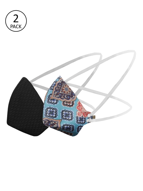 VASTRAMAY Unisex 2 Pcs 3-Ply Anti-Pollution Reusable Outdoor Masks