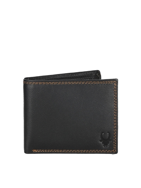 Pure Luxuries Genuine 8 card Black Men's Leather Wallet