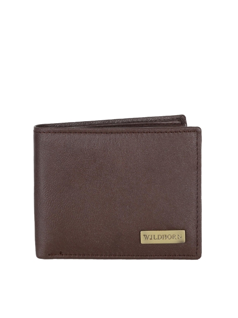 Men Brown Genuine Leather Wallet