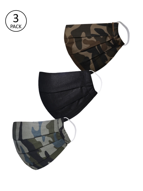 VASTRAMAY Unisex Pack Of 3 2-Ply Reusable Cloth Masks