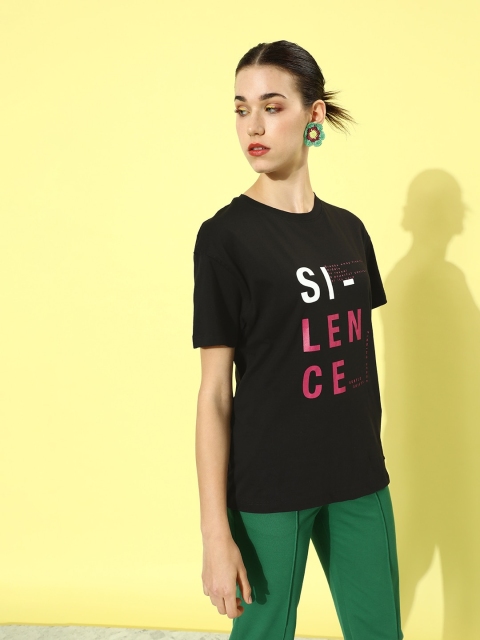 The Roadster Lifestyle CO. Typography Printed Pure Cotton T-shirt - Image 3