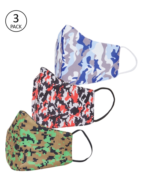 Zastraa Adults Pack of 3 Reusable 3-Layers Outdoor Masks