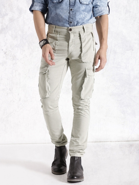 RDSTR Men Grey Slim Fit Trousers Image