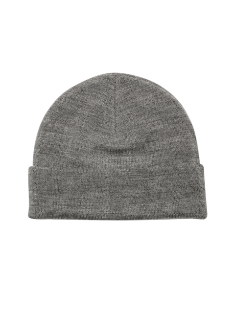 WROGN Unisex Grey Solid Beanie - Image 2