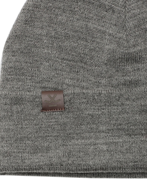 WROGN Unisex Grey Solid Beanie - Image 3