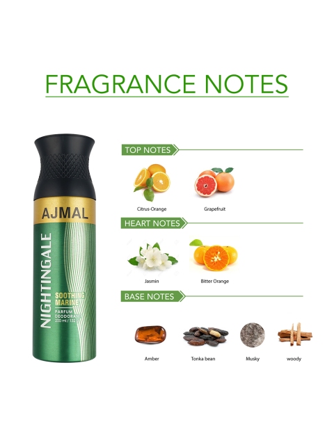 Ajmal Unisex Set of Persuade & Nightingale Deodorants - 200 ml each - Image 3