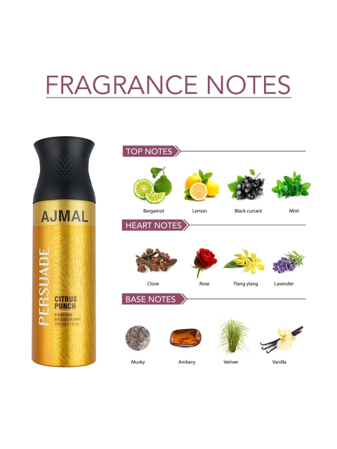 Ajmal Unisex Set of Persuade & Nightingale Deodorants - 200 ml each - Image 2