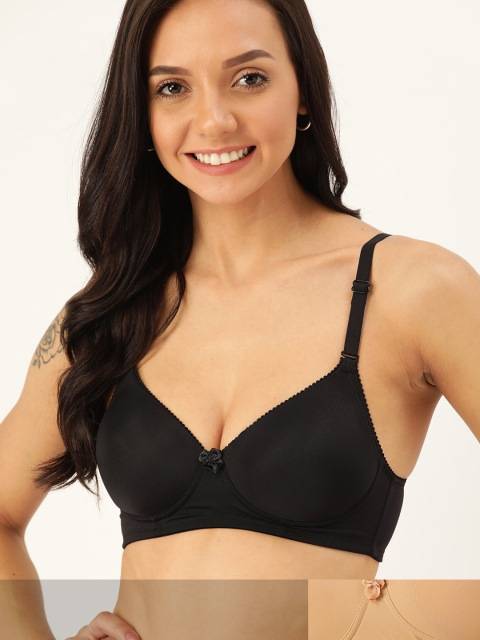 DressBerry Pack of 2 Non-Wired & Lightly Padded Everyday Bras DB-ENC-2PP-006