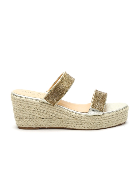 London Women's Magdalena Gold Fashion Sandals - 4 UK/India (37 EU)(CLL-3400)