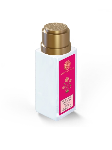 Forest Essentials Ultra-Rich Body Milk Indian Rose Absolute Natural Body Lotion - 50ml - Image 2
