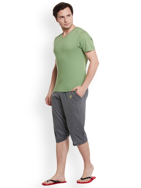 MACK JONNEY Men Pack of 2 Solid Lounge Shorts - Image 7