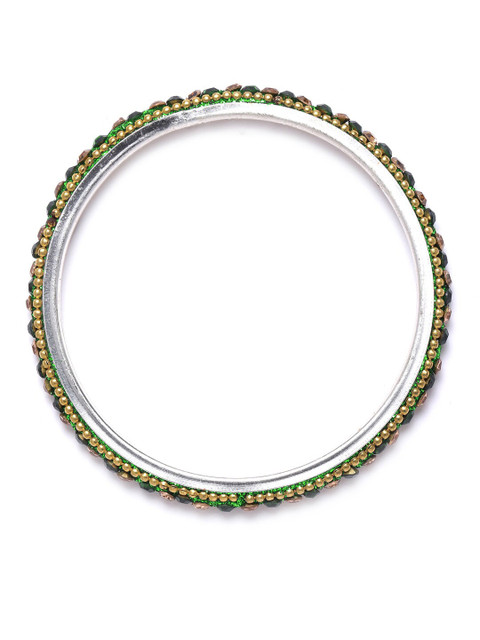 Peora Women Set of 34 Embellished Chuda Chura Bangle Set - Image 4