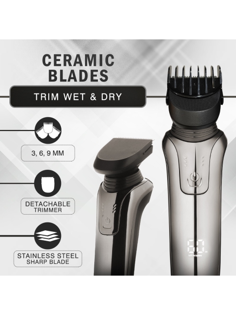 Groomiist Men Black Platinum Series Electric Corded & Cordless Shaver PS-33 - Image 5