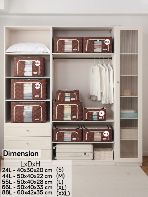 BlushBees Brown & White Polka Print Storage Box For Clothes - Image 6