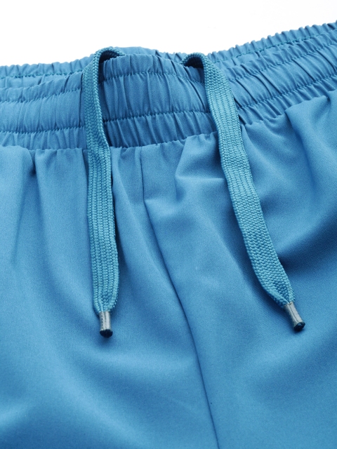 HRX By Hrithik Roshan Men Blue Beast Solid Regular Fit Rapid-Dry Antimicrobial Running Shorts - Image 5
