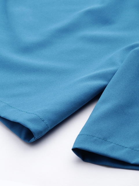 HRX By Hrithik Roshan Men Blue Beast Solid Regular Fit Rapid-Dry Antimicrobial Running Shorts - Image 7