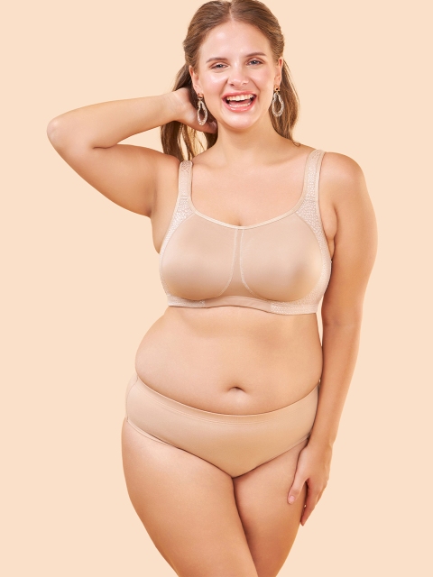 Enamor Non Padded Non Wired Full Coverage Wide Cushioned Front Straps Everyday Bra - Image 4