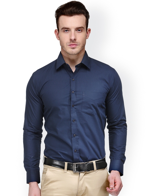Navy Slim Fit Formal Shirt