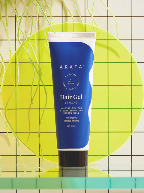 ARATA All Natural Styling Hair Gel with Organic Flaxseed - 50ml - Image 5