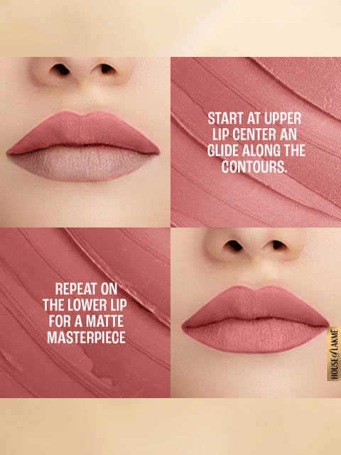 Lakme 9to5 Powerplay Priming Matte Lipstick 3.6g - Lasts 16hrs - Blushing Nude - Image 6