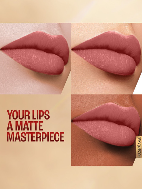 Lakme 9to5 Powerplay Priming Matte Lipstick 3.6g - Lasts 16hrs - Blushing Nude - Image 7