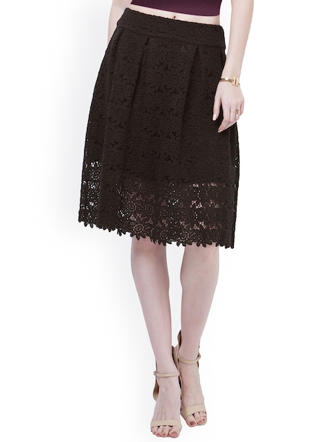 Buy FabAlley Black Lace A Line Skirt - Skirts for Women | Myntra