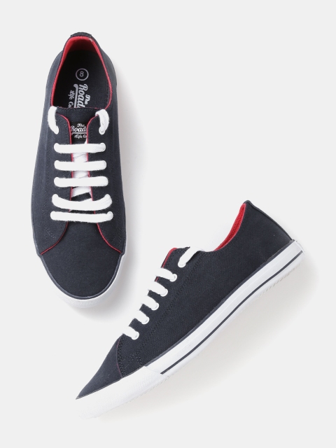 Roadster Men Navy Canvas Shoes