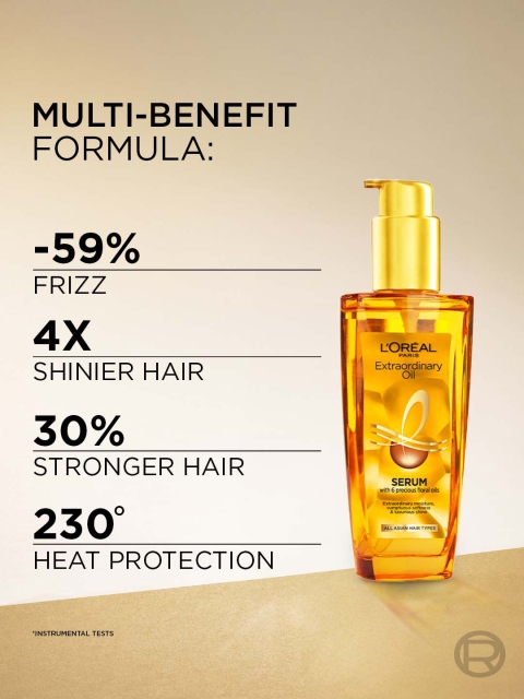 LOreal Paris Elseve Extraordinary Oil Anti-Frizz Serum with Heat Protection - 30 ml - Image 2