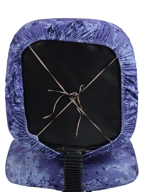 Cortina Unisex Blue Printed Chair Cover - Image 3