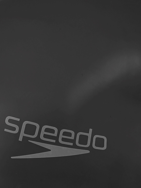 Speedo Unisex Black Flat Silicone Swim Cap - Image 3