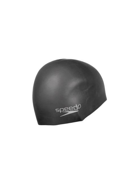 Speedo Unisex Black Flat Silicone Swim Cap - Image 2