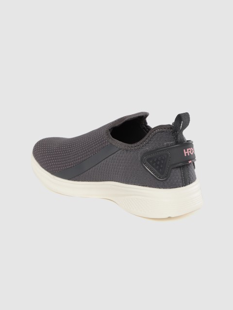 HRX by Hrithik Roshan Women Grey Woven Design Go-Lite Slip-On Walking Shoes - Image 2