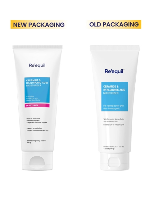 Reequil Unisex Ceramide & Hyaluronic Acid Moisturiser For Normal To Dry Skin - Image 2