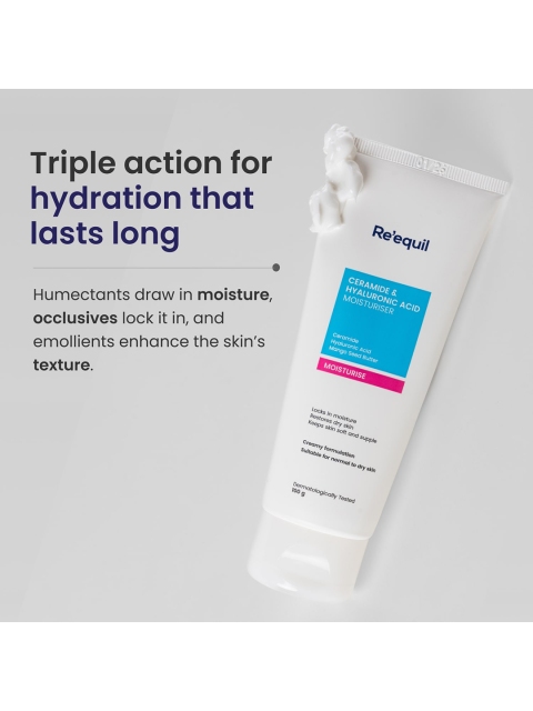 Reequil Unisex Ceramide & Hyaluronic Acid Moisturiser For Normal To Dry Skin - Image 6