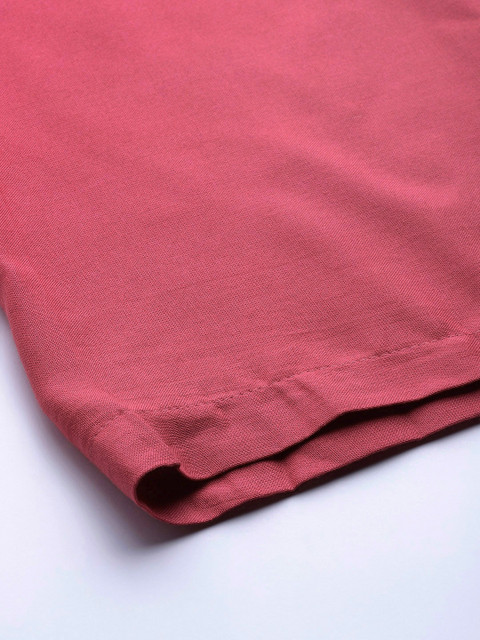 TAG 7 Women Pink Solid Wide Leg Palazzos - Image 6