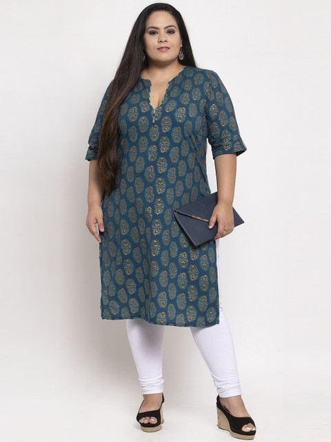 TAG 7 PLUS Women White Solid Plus Size Ankle-Length Leggings - Image 4