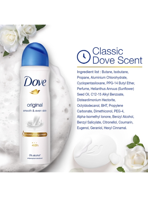 Dove White Original Smooth & Even Skin Deodorant 150 ml - Image 5