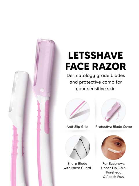 LetsShave Women Evior Trial Pack Razor Shaving Kit with 3 Face Razor & Hair Razor Machine - Image 6