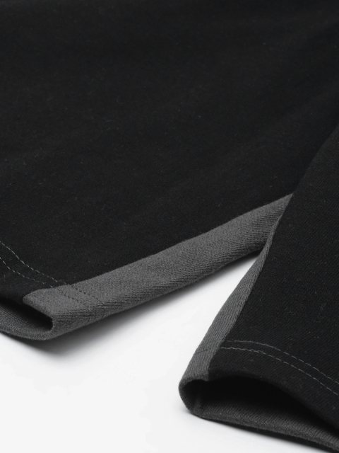 ARISE Men Black & Charcoal Grey Colourblocked Regular Fit Regular Shorts - Image 7