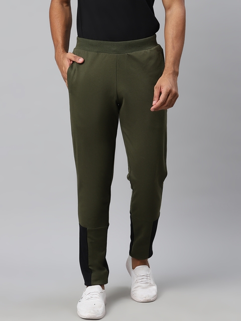 one8 x PUMA Men Olive Green Solid VK Sweatpants II Trackpants