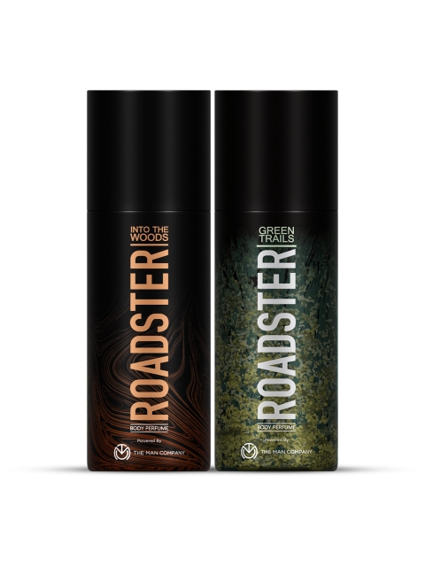 Roadster Men Set of 2 No Gas Body Perfumes- Into The Woods & Green Trails