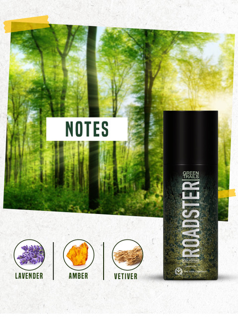 Roadster Men Set of 2 No Gas Body Perfumes- Into The Woods & Green Trails - Image 2