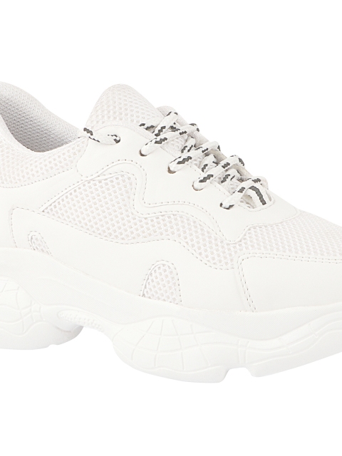 Shoetopia Women Woven Design Sneakers - Image 6