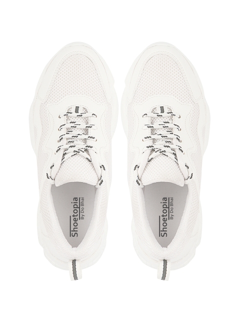 Shoetopia Women Woven Design Sneakers - Image 8