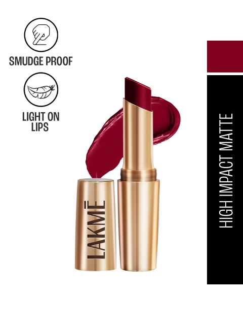 Lakme 9to5 Powerplay Priming Matte Lipstick 3.6g - Lasts 16hrs - Burgundy Passion - Image 2