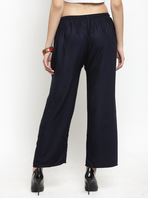 Clora Creation Women Pack of 2 Solid Straight Palazzos - Image 4