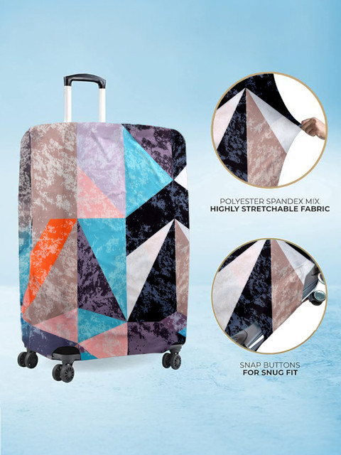Cortina Multicoloured Printed Protective Large Trolley Bag Cover - Image 3