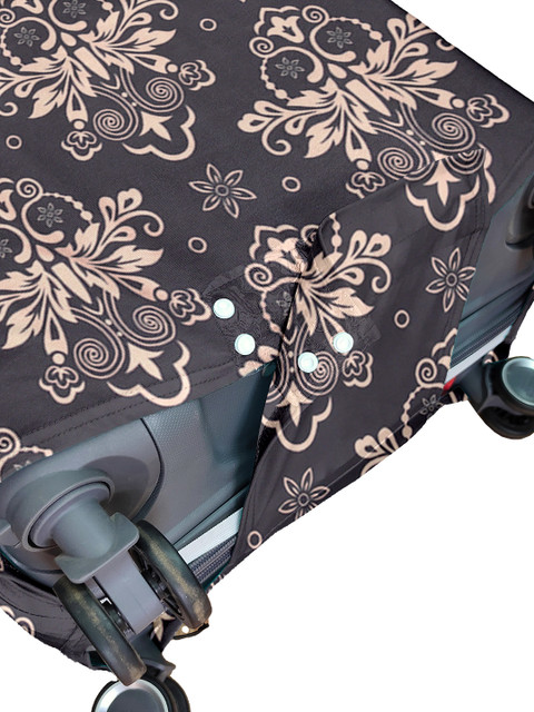 Cortina Black Printed Protective Small Trolley Bag Cover - Image 5