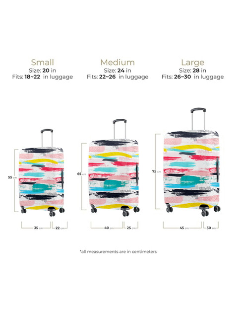 Cortina Multicoloured Printed Protective Large Trolley Bag Cover - Image 7