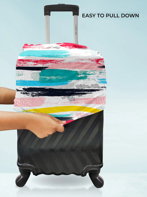 Cortina Multicoloured Printed Protective Large Trolley Bag Cover - Image 6